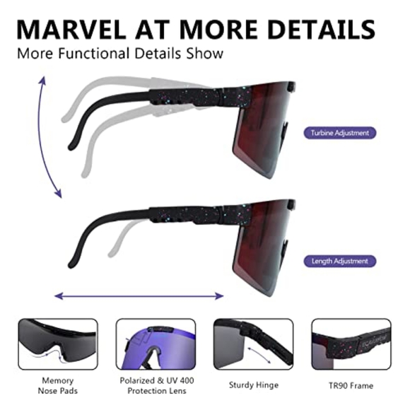 100 Pairs Polarized Shield-Style Sunglasses, Bulk Lot New In Box - Picture 4 of 8